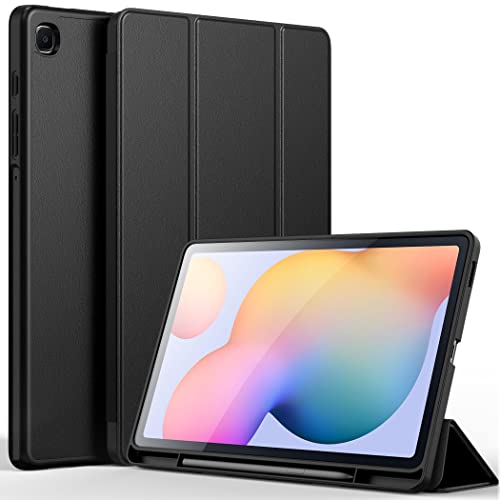 CACOE Funda Compatible con Samsung Galaxy Tab S6 Lite 10.4 2022/2020 (P610 / P615), Ultradelgada Carcasa, Negro