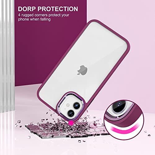 ULAK Funda para iPhone 11, Carcasa a Prueba de Golpes de Estuche Parachoques de Resistente Caso de protección Suave de TPU para Apple iPhone 11 - Rojo