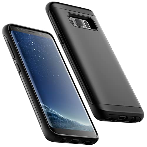 JETech Funda Antigolpes para Samsung Galaxy S8, Carcasa Doble Capa Protectora AbsorciÃ³n de Choque (Negro)