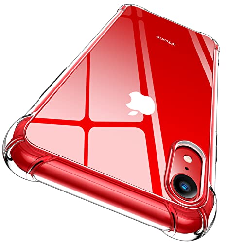 CANSHN Funda para iPhone XR, Carcasa Protectora Antigolpes Transparente con Parachoques de TPU Suave Flexible [Slim Delgada] Anti-Choques Compatible para Apple iPhone XR 6,1鈥� - Clara