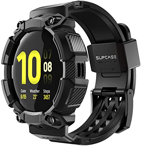 SupCase Funda Galaxy Watch Active 2 44mm [Unicorn Beetle Pro] Cubierta Protectora y Bandas de Correa Compatible con Samsung Galaxy Watch Active 2 44mm