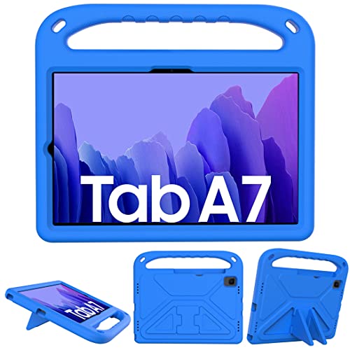 GOZOPO Funda Infantil para Samsung Galaxy Tab A7 10.4 (2020), SM-T500/T505/T507 10.4 Pulgadas, Ni帽os Funda Ultraligera, Resistente a los Golpes - Azul