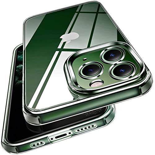 ivoler Anti-Amarillo Clara Funda para iPhone 11 Pro MAX 6.5 Pulgadas, Carcasa Bumper Teléfono Antigolpes Transparente, [Protección de Cámara] Anti-Choques Silicona PC Duro Case